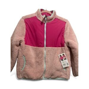 Reversible Kids Hot Pink and Light Pink Fleece Jacket